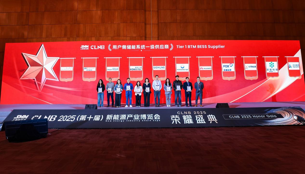 28圈能源荣登SMM Tier 1榜单，获“用户侧储能系统一级供应商”认证！